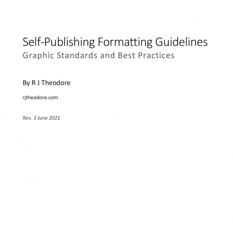 Self-Publishing Formatting Guidelines
